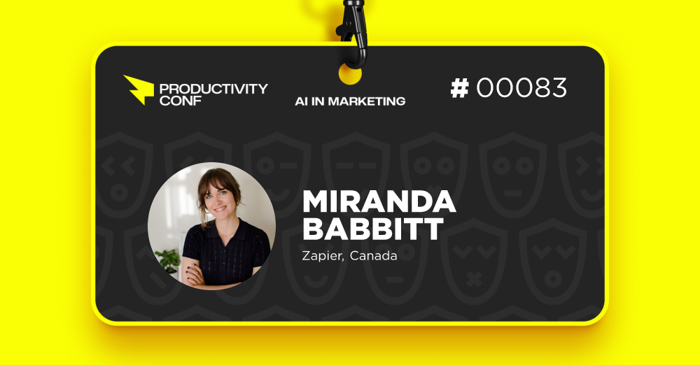 Check out my badge & claim your free Productivity Conf - Practical AI in Marketing remote ticket!