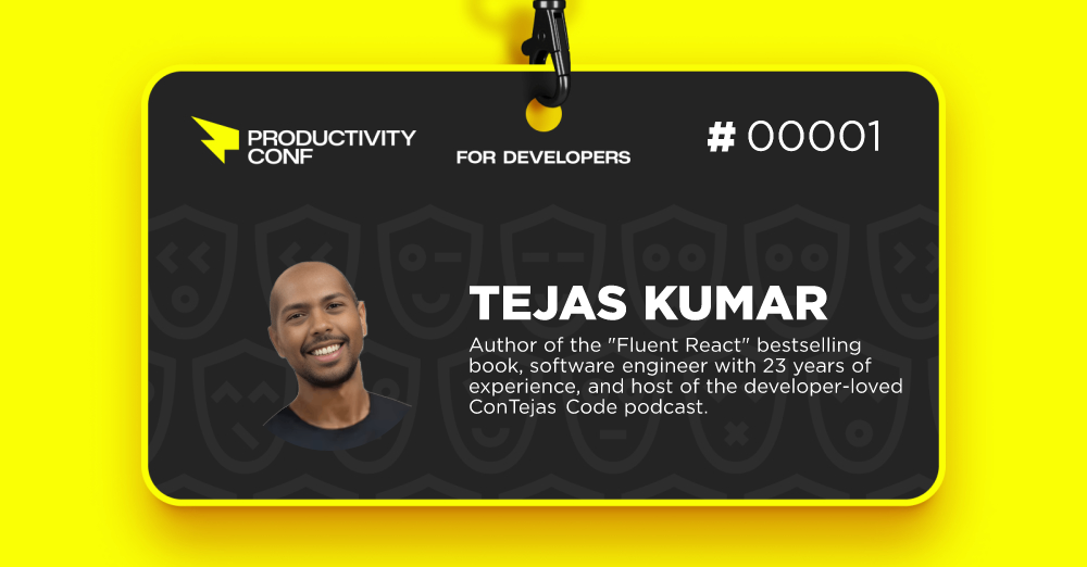 Check out my badge & claim your free Productivity Conf for Devs and Tech Leaders remote ticket!